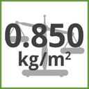 0.850kg/m² Total Weight