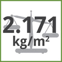 2.171kg/m² Total Weight